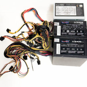 LOT – 4× LC-Power ATX napajalniki (LC6420, LC6550, LC6550GP, LC430-12 V2.31) + kabli