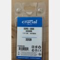 Crucial 32 GB DDR5-5600 SODIMM – NOV, v originalni embalaži CT32G56C46S5 – slika 1